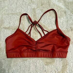 ALO Yoga Women's Strappy Rust Bra, size S